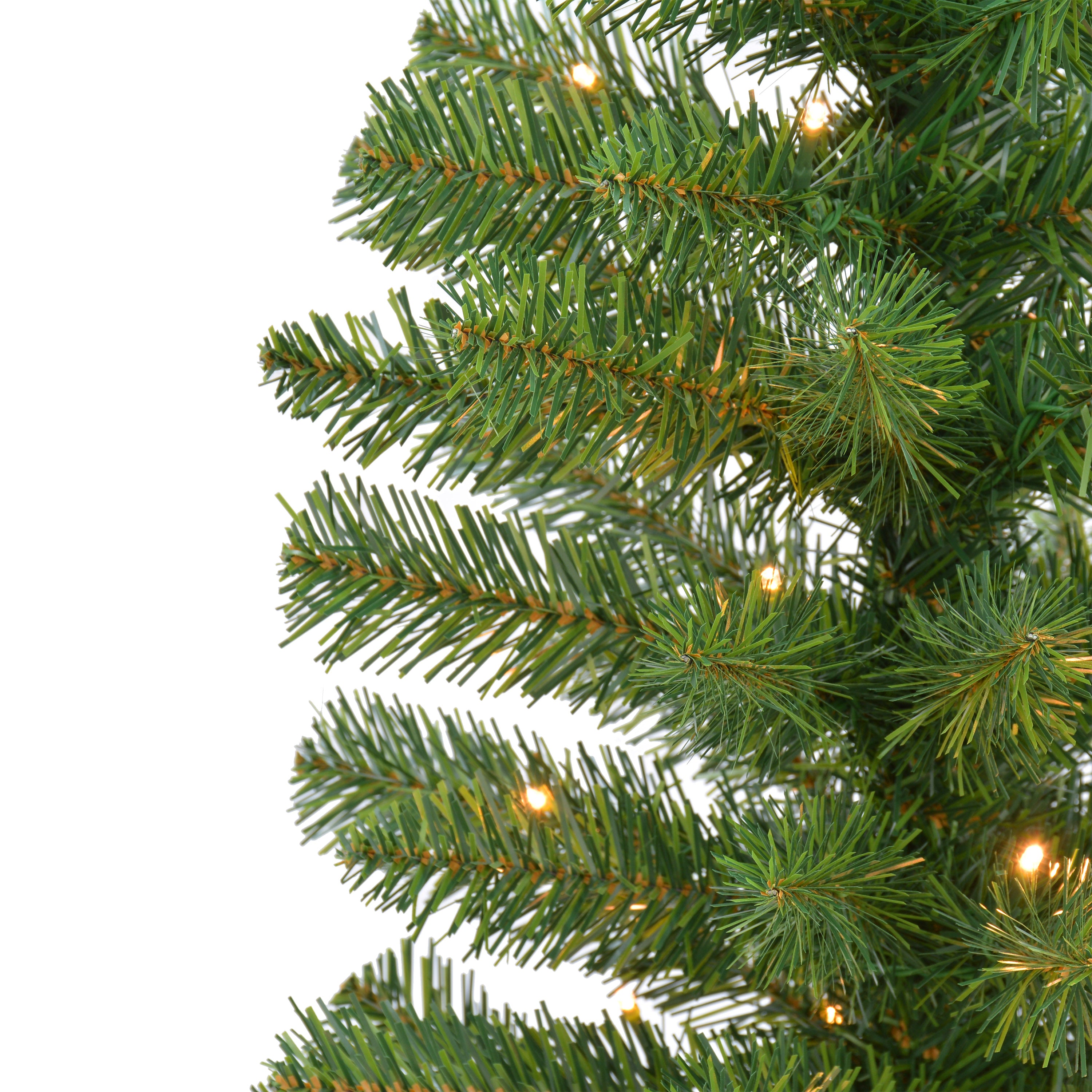 Set of 2 Battery-Operated Pre-Lit Potted Christmas Trees